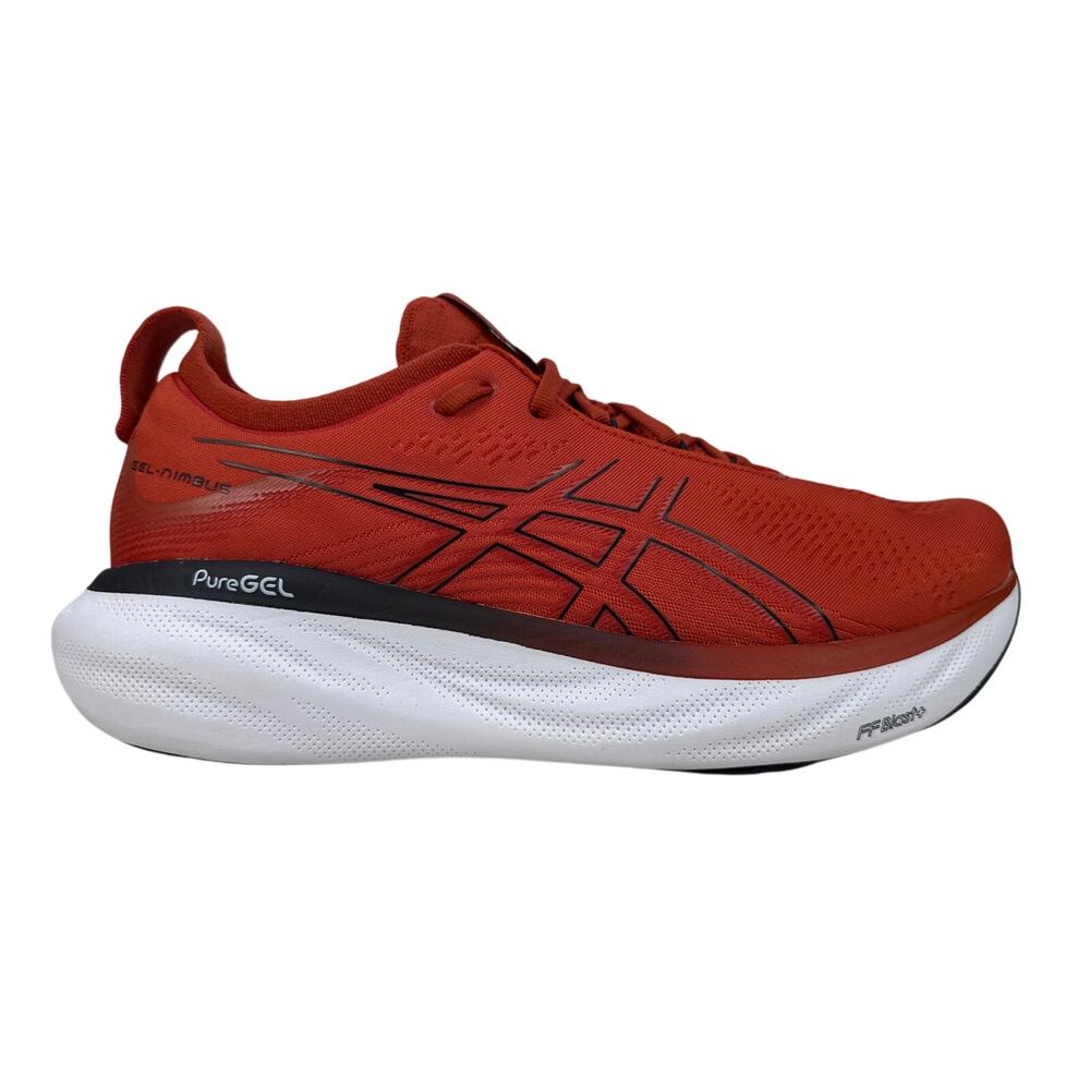 Asics Gel Nimbus 25 Mens 11.5 Spice Latte Black Running Shoes Cushion